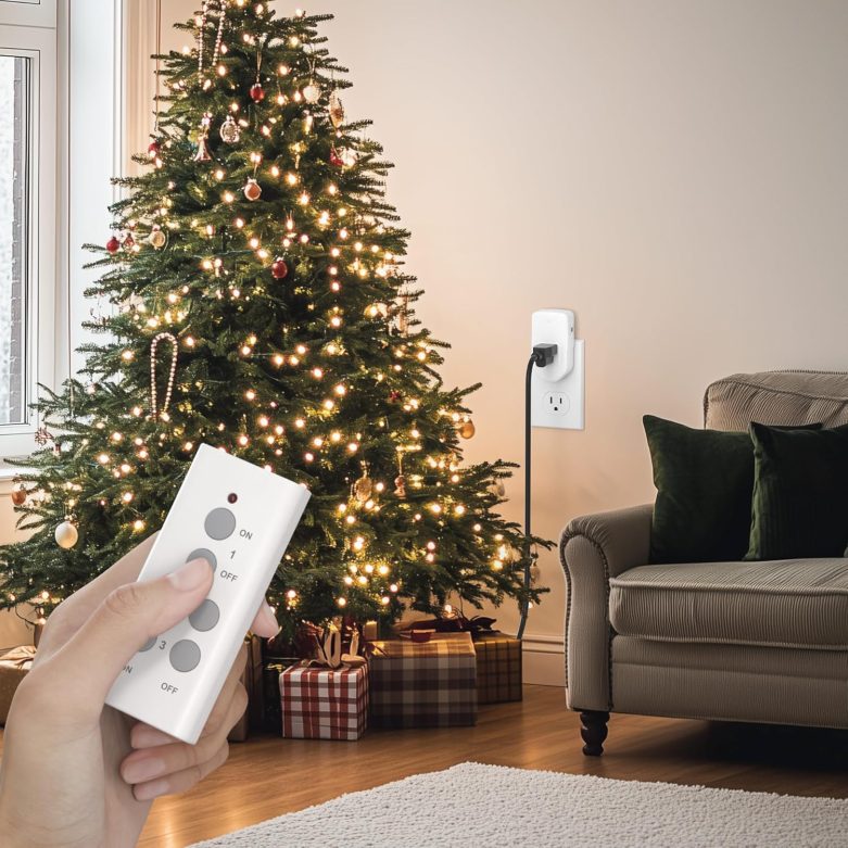 Wireless Remote Control Electrical Outlet Switch for Lights, Fans, Christmas Lights, Small Appliance, Long Range White 10A/1200W, 1 Remote + 1 Outlet - Image 7
