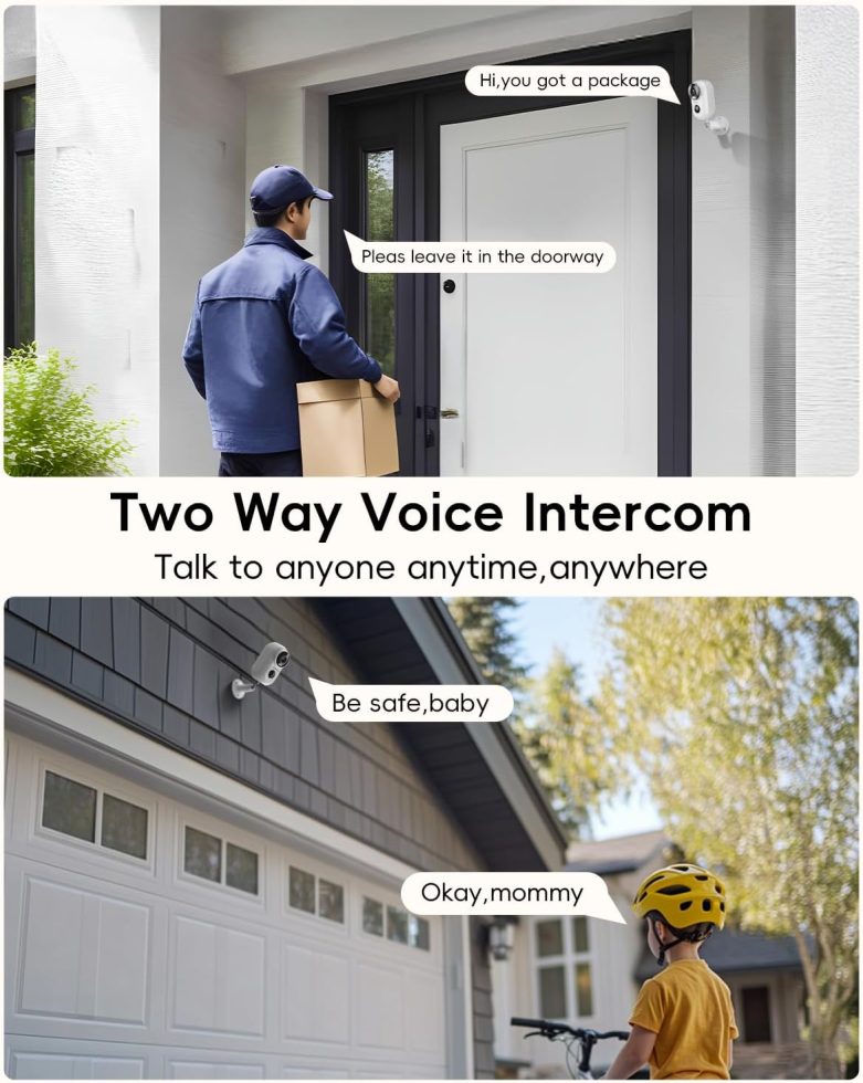 ZUMIMALL Security Cameras Wireless Outdoor with Magnetic Mount, 2K Outdoor Camera Wireless Battery Powered, 2.4G WiFi Cameras for Home Security Indoor,3MP Color Night Vision/Siren/PIR/AI/Cloud/Alexa - Image 5